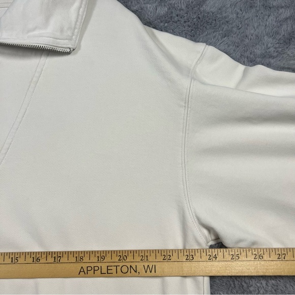 Good American 1/4 Zip Pullover Off White size 4 - Picture 7 of 10